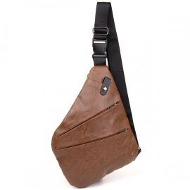 Купить Сумка слинг кожзам Vintage 20567 Светло-коричневая, фото , характеристики, отзывы