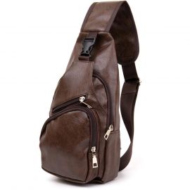 Купить Сумка кросс боди смарт из кожзама Vintage 20572 Коричневая, фото , характеристики, отзывы