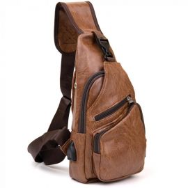 Купить Сумка кросс боди смарт из кожзама Vintage 20573 Рыжая, фото , характеристики, отзывы