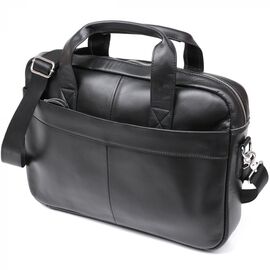Купить - Деловая кожаная сумка для ноутбука Vintage 20680 Черный, фото , характеристики, отзывы