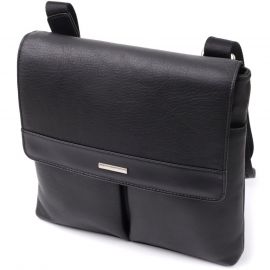 Купить Мужская сумка через плечо из зернистой натуральной кожи Tony Perotti 20865_1 (9270G-25 nero) Черный, фото , характеристики, отзывы