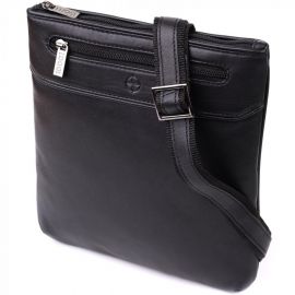 Придбати Мужская сумка через плечо из натуральной кожи Tony Perotti 20881_1 (6045 nero) Черный, image , характеристики, відгуки