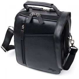 Придбати Стильна та практична чоловіча сумка KARYA 20899 шкіряна Чорний, image , характеристики, відгуки
