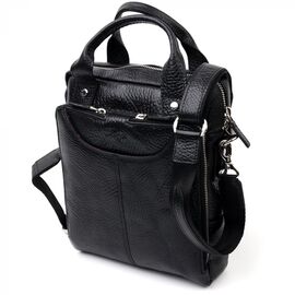 Придбати Багатофункціональна чоловіча сумка KARYA 20900 шкіряна Чорний, image , характеристики, відгуки