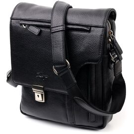 Купить - Сумка-портфель на плечо KARYA 20904 кожаная Черный, фото , характеристики, отзывы