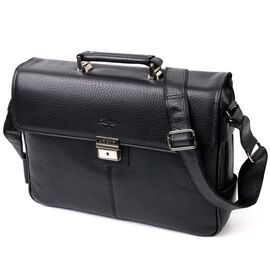 Купить - Классический мужской портфель KARYA 20940 кожаный Черный, фото , характеристики, отзывы