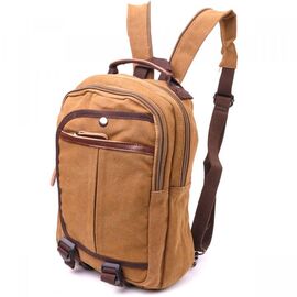 Придбати Зручний рюкзак з текстилю 21257 Vintage Коричневий, image , характеристики, відгуки
