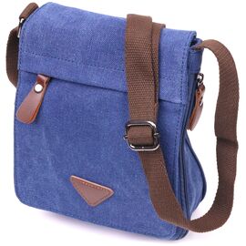 Купить - Интересная мужская сумка из текстиля 21267 Vintage Синяя, фото , характеристики, отзывы