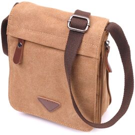 Купить - Функциональная мужская сумка из текстиля 21268 Vintage Коричневая, фото , характеристики, отзывы