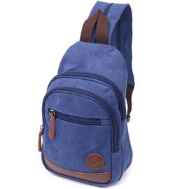 Купить - Удобная сумка для мужчин через плечо с уплотненной спинкой Vintagе 22176 Синий, фото , характеристики, отзывы