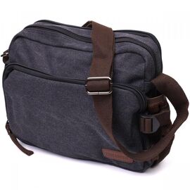 Придбати Чоловіча сумка месенджер із щільного текстилю Vintage 22204 Чорний, image , характеристики, відгуки