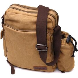 Купить - Вместительная текстильная сумка с чехлом для воды Vintage 22210 Песочный, фото , характеристики, отзывы