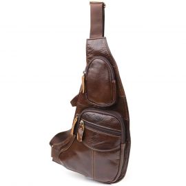 Купить Сумка для мужчин с большим количеством карманов из натуральной кожи Vintage 22956 Коричневый, фото , характеристики, отзывы