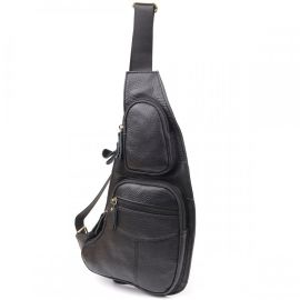 Купить Сумка для мужчин с большим количеством карманов из натуральной кожи Vintage 22957 Черный, фото , характеристики, отзывы