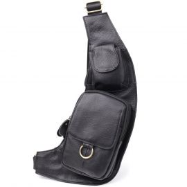 Купить Сумка через плечо из натуральной кожи Vintage 22958 Черный, фото , характеристики, отзывы