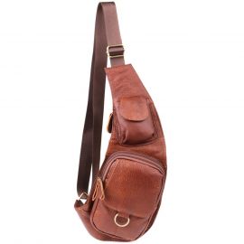 Купить Мужская сумка через плечо из натуральной кожи Vintage 22960 Коричневый, фото , характеристики, отзывы