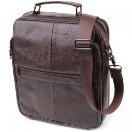 Купить Деловая мужская сумка из натуральной кожи Vintage 23027 Коричневый, фото , характеристики, отзывы