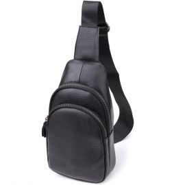 Купить Мужская сумка через плечо из натуральной кожи Vintage 23032 Черный, фото , характеристики, отзывы