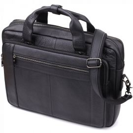 Купить Портфель для мужчин из натуральной кожи Vintage 23042 Черный, фото , характеристики, отзывы