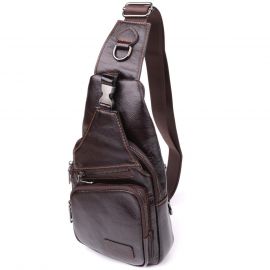 Купить Сумка через плечо из натуральной кожи Vintage 23050 Коричневый, фото , характеристики, отзывы