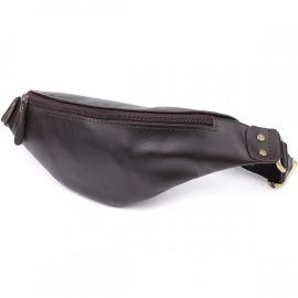 Купить Бананка для мужчин из гладкой натуральной кожи Shvigel 23135 Коричневый, фото , характеристики, отзывы