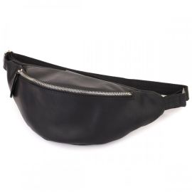 Купить Надежная сумка бананка для мужчин из винтажной натуральной кожи Shvigel 23138 Черный, фото , характеристики, отзывы