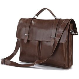 Купить - Портфель кожаный Vintage 14208 коричневый, фото , характеристики, отзывы
