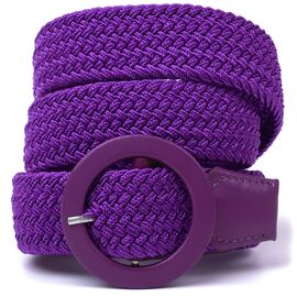 Придбати - Текстильный женский ремень Vintage 20816 Фиолетовый, image , характеристики, відгуки