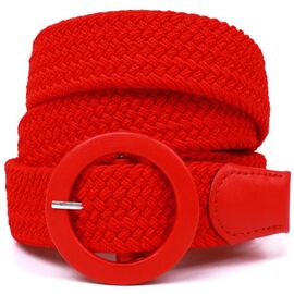 Придбати Гарний жіночий текстильний ремінь Vintage 20817 Червоний, image , характеристики, відгуки