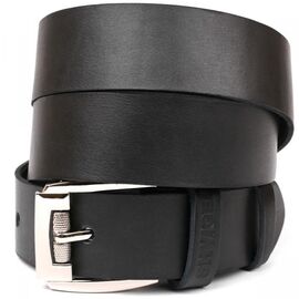 Купить Мужской ремень кожаный черный SHVIGEL 10084, фото , характеристики, отзывы