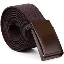 Купить - Текстильный ремень с коричневой пряжкой Vintage 20531 Коричневый, фото , характеристики, отзывы