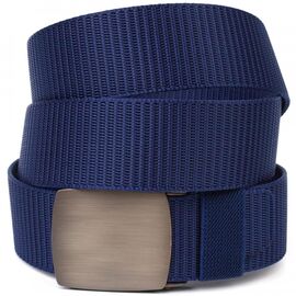 Придбати - Надійний чоловічий ремінь із металевою пряжкою з текстилю 20596 Vintage Синій, image , характеристики, відгуки