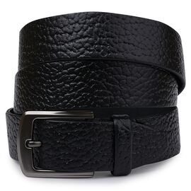 Купить - Шикарный кожаный мужской ремень Vintage 20749 Черный, фото , характеристики, отзывы