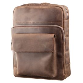Купить - Рюкзак унисекс из матовой кожи SHVIGEL 11175 Коричневый, Коричневый, фото , характеристики, отзывы