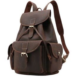 Рюкзак Vintage 14713 кожаный коричневый, фото 