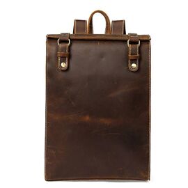 Рюкзак кожаный дорожный Vintage 14796 Коричневый, Коричневый, фото 