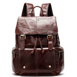 Рюкзак кожаный Vintage 14800 Коричневый, Коричневый, фото 