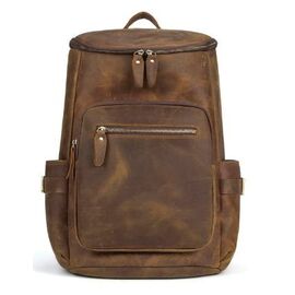 Купить - Дорожный рюкзак матовый Vintage 14887 Коньячный, Коричневый, фото , характеристики, отзывы