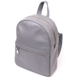 Купить - Кожаный женский рюкзак из натуральной кожи Shvigel 16308 Серый, фото , характеристики, отзывы