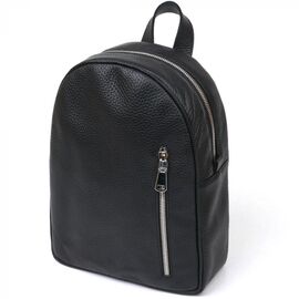Придбати Компактний жіночий рюкзак з натуральної шкіри Shvigel 16317 Чорний, image , характеристики, відгуки