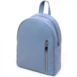 Купить - Стильный женский рюкзак из натуральной кожи Shvigel 16318 Голубой, фото , характеристики, отзывы