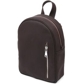 Купить - Стильный матовый женский рюкзак из натуральной кожи Shvigel 16325 Коричневый, фото , характеристики, отзывы