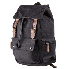 Купить - Рюкзак текстильный походный Vintage 20135 Черный, фото , характеристики, отзывы