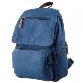 Придбати Компактний жіночий текстильний рюкзак Vintage 20197 Синій, image , характеристики, відгуки