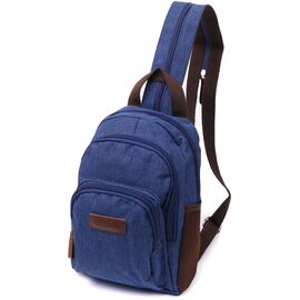 Придбати - Надежный рюкзак из полиэстера с большим количеством карманов Vintage 22146 Синий, image , характеристики, відгуки