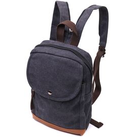 Купить - Рюкзак для мужчин из плотного текстиля Vintage 22182 Черный, фото , характеристики, отзывы