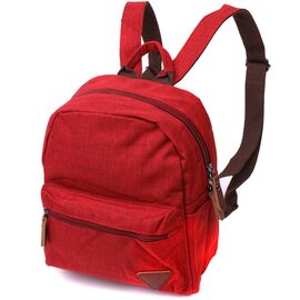 Придбати - Стильный женский рюкзак из текстиля Vintage 22245 Бордовый, image , характеристики, відгуки