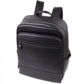 Придбати Городской рюкзак унисекс из натуральной кожи Vintage 23046 Черный, image , характеристики, відгуки