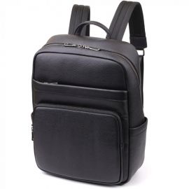 Придбати Мужской рюкзак из натуральной кожи Vintage 23052 Черный, image , характеристики, відгуки