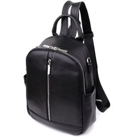 Придбати Женский рюкзак из натуральной кожи Vintage 23057 Черный, image , характеристики, відгуки